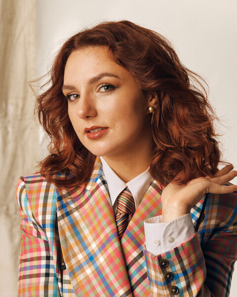 Ania Magliano, SNL UK cast member and Weekend Update co-anchor, in her official cast portrait